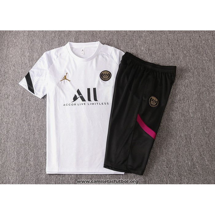 Chandal del Paris Saint-Germain Jordan Manga Corta 2020/2021 Blanco